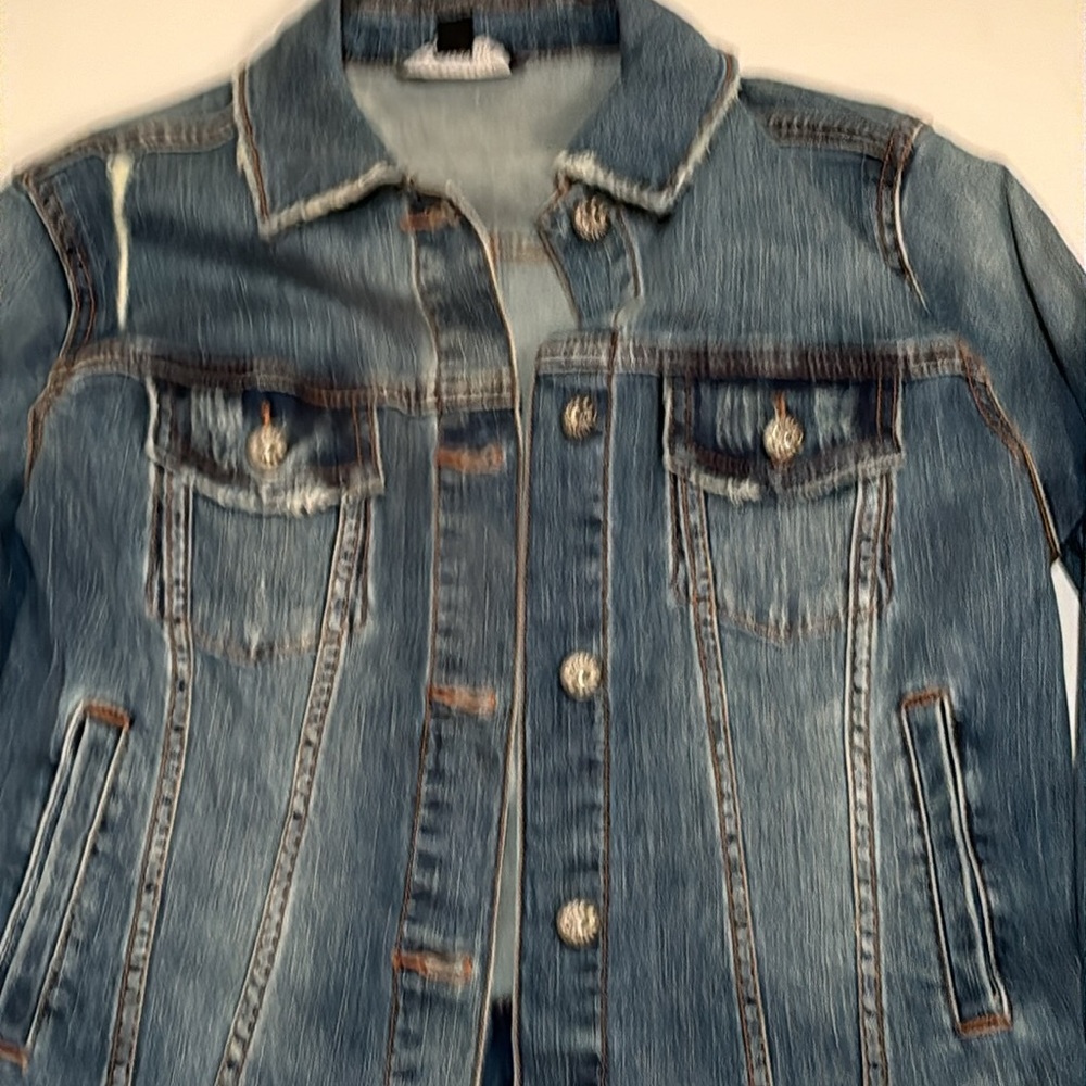 NWT ROCK & REPUBLIC Denim, jean jacket, medium, indigo size small women’s - Picture 3 of 10